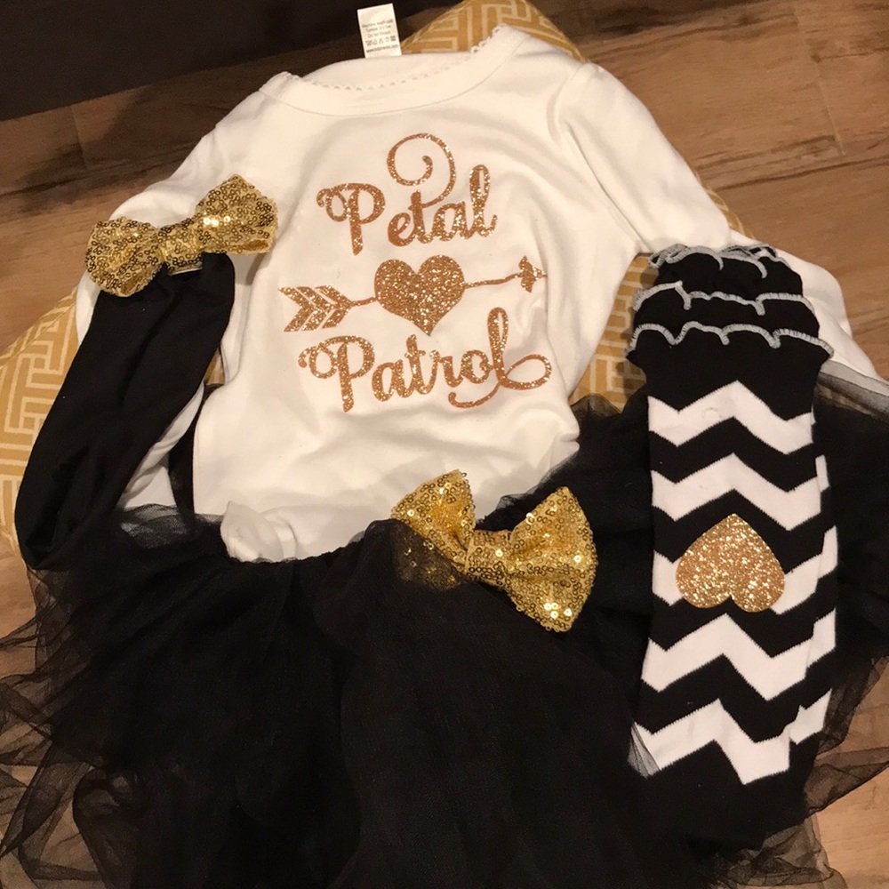 “petal patrol” flower girl outfit